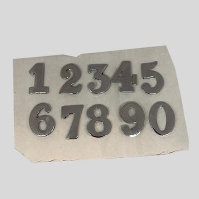 Chrome Plated Police Numbers