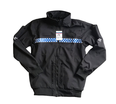 Police Soft Shell Jacket With Arm Epaulettes