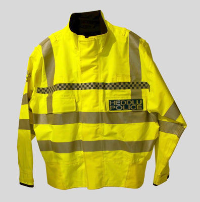 Hi Vis Heddlu Police Waterproof NPU Blouson Jacket