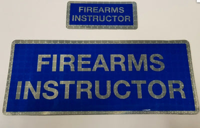 Firearms Instructor Hook and Loop Encapsulated Patch