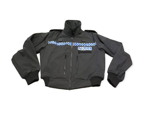 Police Soft Shell Jacket with Docking Clips